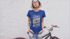 I USED TO BE ALIVE DESIGN IN BLUE T SHIRT
